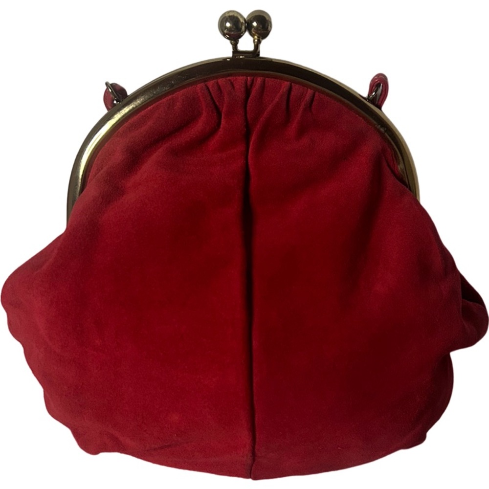 Faux Suede Coin Purse Shoulder Bag